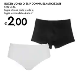 Bennet BOXER UOMO O SLIP DONNA ELASTICIZZATI offerta