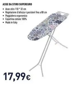 Unieuro ASSE DA STIRO SUPEREURO offerta