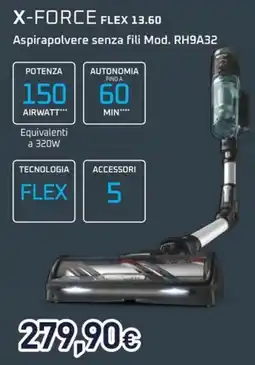 Unieuro Rowenta x-force flex 13.60 offerta