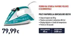 Unieuro FERRO DA STIRO A VAPORE VELOCE E SCORREVOL offerta