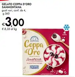 Bennet Gelato Coppa d'Oro Sammontana offerta