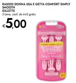 Bennet Rasoio Donna Gillette Venus Comfort Simply Smooth offerta