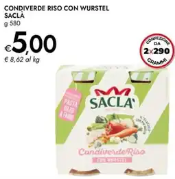 Bennet CondiverdeRiso CON WURSTEL SACLA offerta
