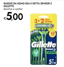 Bennet Rasoio da uomo usa e getta Sensor 3 Gillette offerta