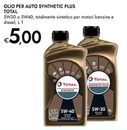 Bennet OLIO PER AUTO SYNTHETIC PLUS TOTAL offerta