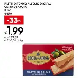 Bennet Filetti di tonno all'olio di oliva Costa de Arosa offerta