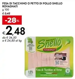Bennet Fesa di Tacchino Snello Rovagnati offerta