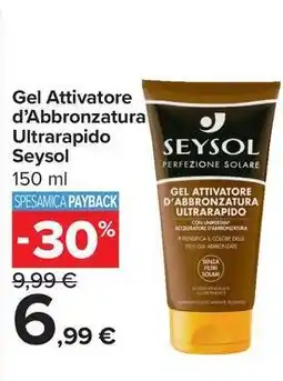 Carrefour Market Gel Attivatore d'Abbronzatura Ultrarapido Seysol offerta