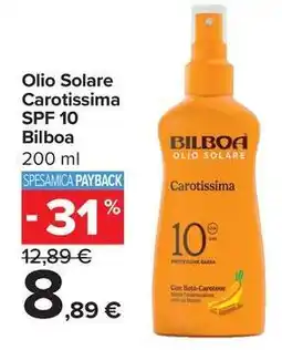 Carrefour Market Olio Solare Carotissima SPF 10 Bilboa offerta