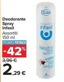 Carrefour Market Deodorante Spray Infasil offerta
