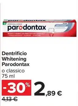 Carrefour Market Dentrificio Whitening Parodontax offerta