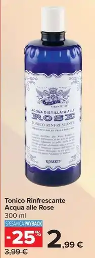 Carrefour Market Tonico Rinfrescante Acqua alle Rose offerta