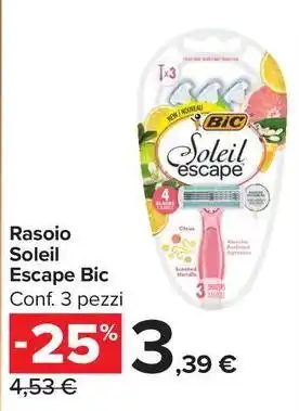 Rasoio Soleil Escape Bic
