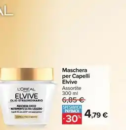 Carrefour Market Maschera per Capelli Elvive offerta
