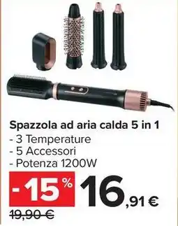 Carrefour Market Spazzola ad aria calda 5 in 1 offerta