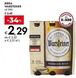 Bennet Birra Warsteiner offerta