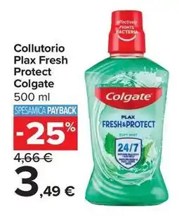 Carrefour Market Collutorio Plax Fresh Protect Colgate offerta