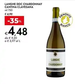 Bennet LANGHE DOC CHARDONNAY CANTINA CLAVESANA offerta