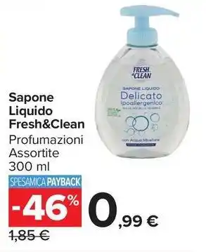 Carrefour Market Sapone Liquido Fresh&Clean offerta