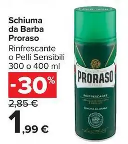 Carrefour Market Schiuma da Barba Proraso offerta