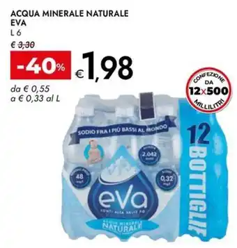 Acqua minerale naturale EVA