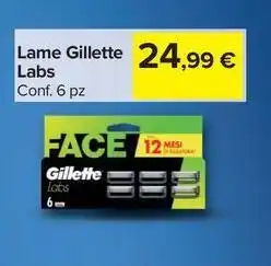 Carrefour Market Lame Gillette Labs offerta