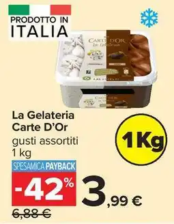 Carrefour Market La Gelateria Carte D'Or offerta