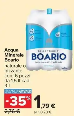 Carrefour Market Acqua Minerale Boario offerta