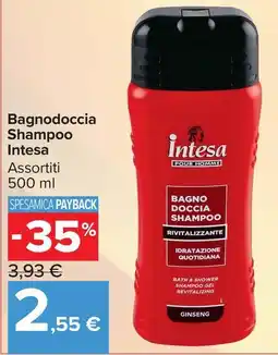 Carrefour Market Bagnodoccia Shampoo Intesa offerta