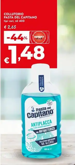 Bennet Pasta del Capitano offerta