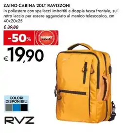 Bennet ZAINO CABINA 20LT RAVIZZONI offerta
