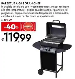 Bennet BARBECUE A GAS GRAN CHEF offerta