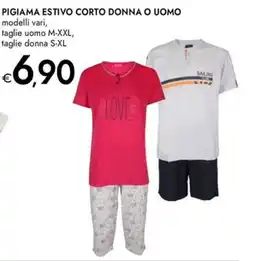 Bennet PIGIAMA ESTIVO CORTO DONNA O UOMO offerta