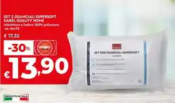 Bennet SET 2 GUANCIALI SUPERSOFT GABEL QUALITY HOME offerta