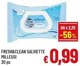 A&O Fresh&clean salviette milleusi offerta