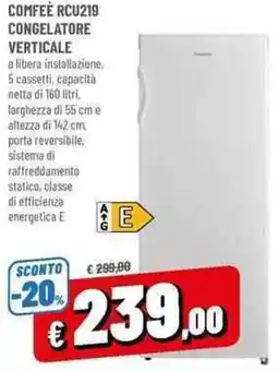 A&O COMFEÈ RCU219 CONGELATORE VERTICALE offerta