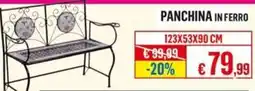 Satur Panchina in ferro offerta