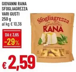 Galassia Giovanni rana sfogliagrezza offerta