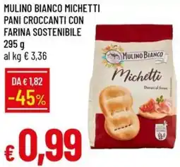 Galassia Mulino bianco michetti pani croccanti con farina sostenibile offerta