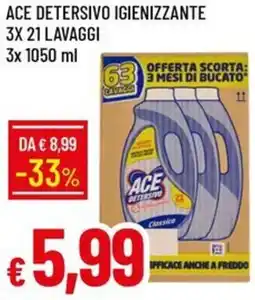 Galassia Ace detersivo igienizzante offerta