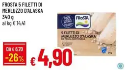 Galassia Frosta 5 filetti di merluzzo d'alaska offerta