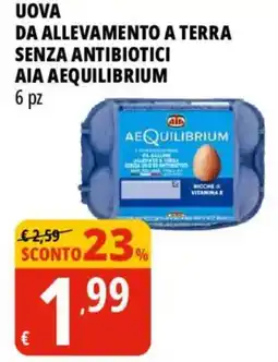 Tigros Uova da allevamento a terra senza antibiotici aia aequilibrium offerta