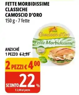 Tigros Fette morbidissime classiche camoscio d'oro offerta