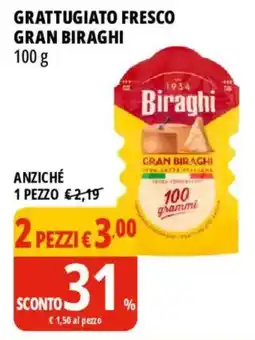 Tigros Grattugiato fresco gran biraghi offerta
