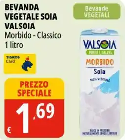 Tigros Bevanda vegetale soia valsoia offerta