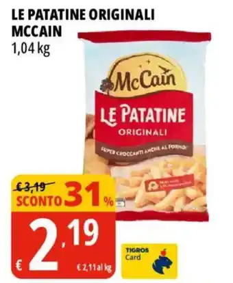 Tigros Le patatine originali mccain offerta