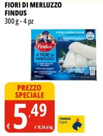 Tigros Fiori di merluzzo findus offerta