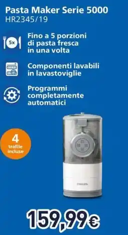 Unieuro Philips Pasta Maker Serie 5000 HR2345/19 offerta