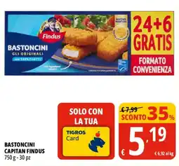 Tigros Bastoncini capitan findus offerta