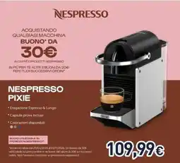 Unieuro Nespresso pixie offerta